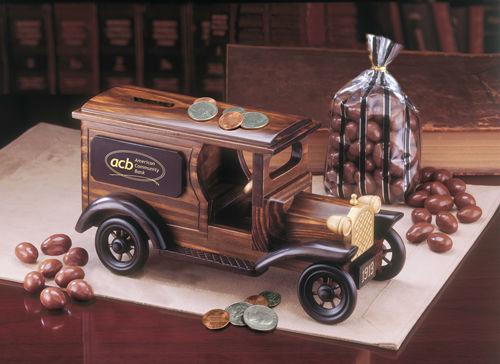 TR8224 , 1913 Armored Car Bank with Milk Chocolate Almonds