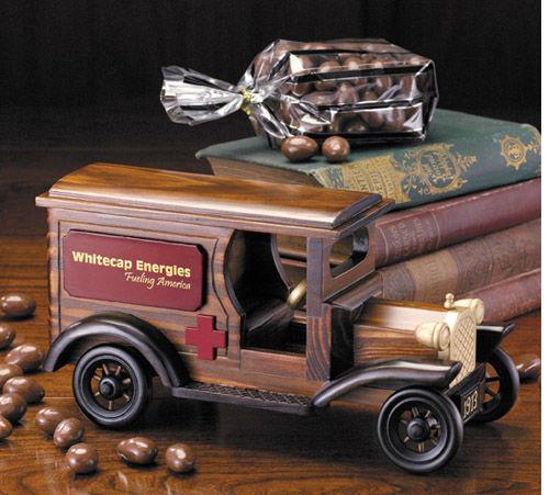 TR9924 ,1913 Vintage Ambulance with Milk Chocolate Covered Almonds