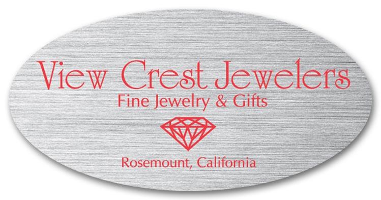 2 Inch Oval Weatherproof Label