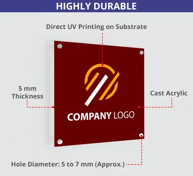 Opaque Acrylic Sign