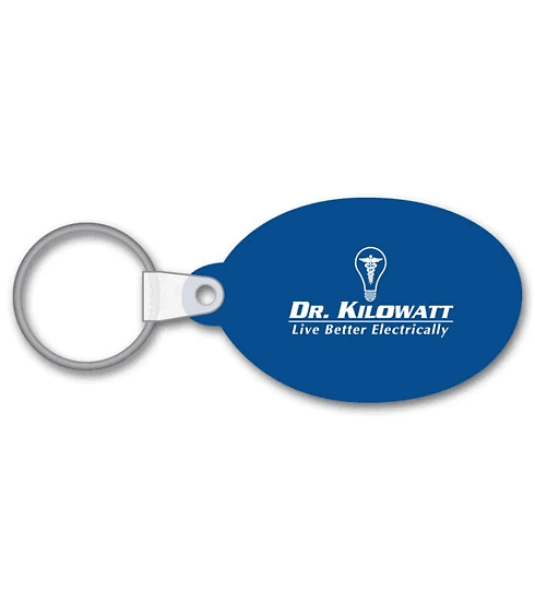 Branded Oval Key Tag