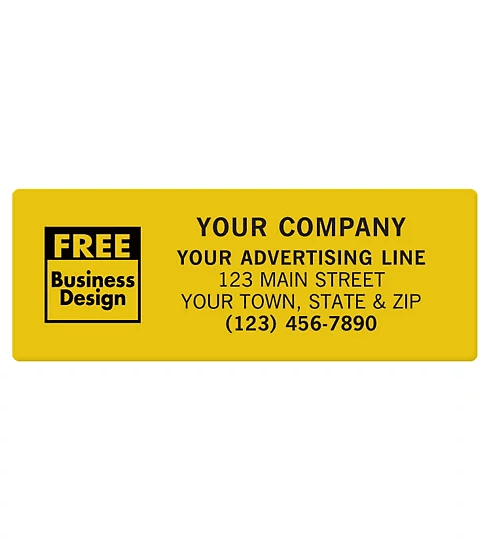 Square Corner Corporate Labels