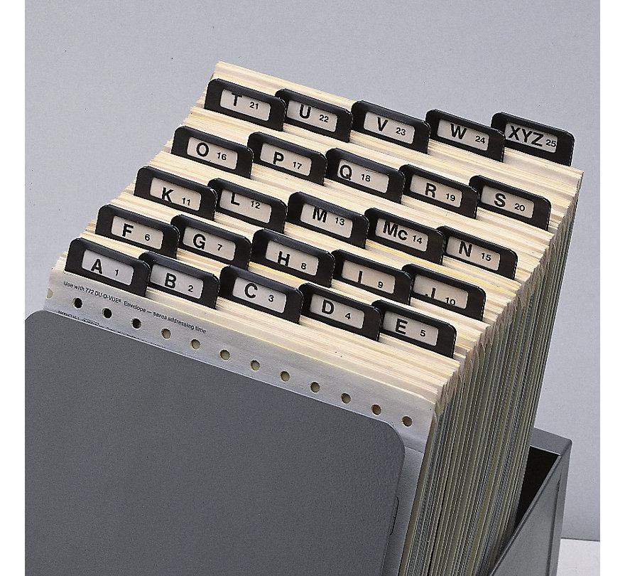 A Z Index Guides Metal Tabs 6.5 X 9 1/4