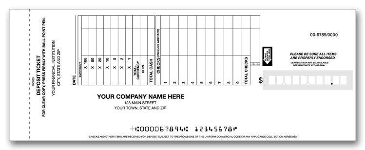Deposit Ticket Books - Retail