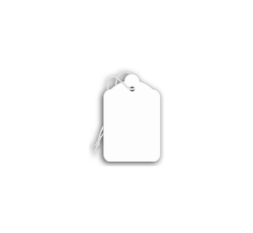 Price Tags, Blank, White, 1 3/8 X 2 1/8"