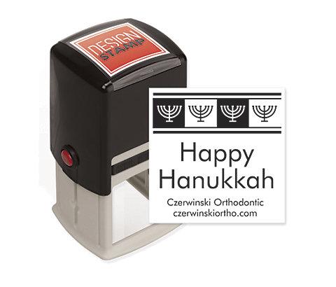 Hanukkah Cheer Design Stamp - Self-Inking