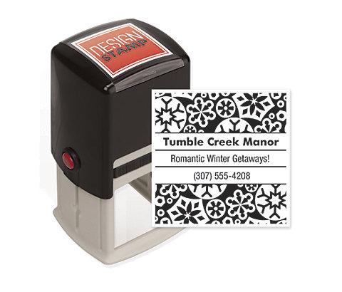 Snowflakes Design Stamp - Self-Inking