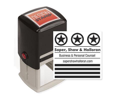 Stars & Stripes Design Stamp - Self-Inking
