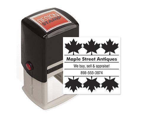 Autumn Leaves Design Stamp - Self-Inking