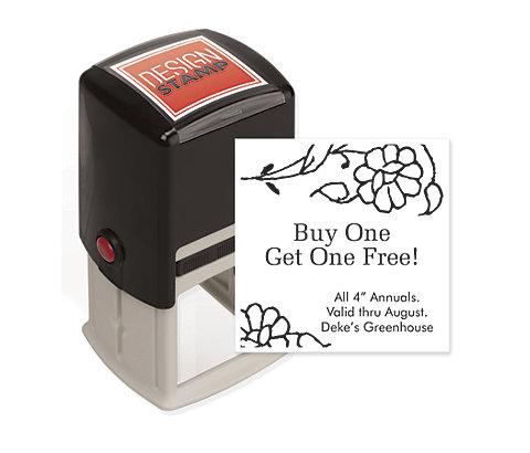 Fancy Floral Design Stamp - Self-Inking