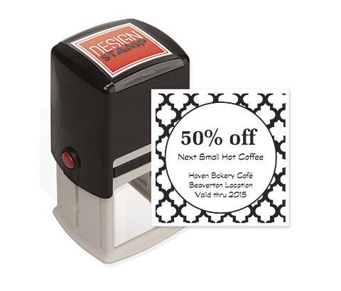 Quatrefoil Design Stamp - Self-Inking