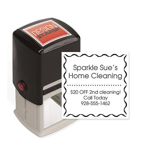 Whirl Around Design Stamp - Self-Inking