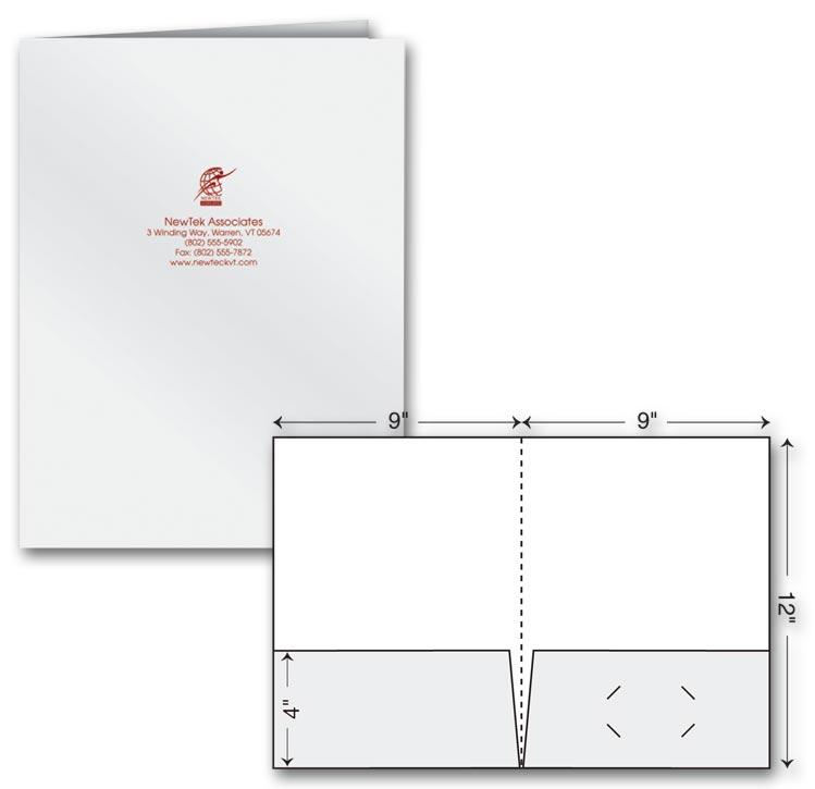 Branded Standard Presentation Folder - Ink Imprint
