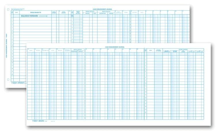 116NJ, Personal Size Accounting Journals