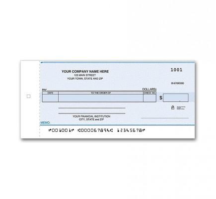 Personal Size One Write Check