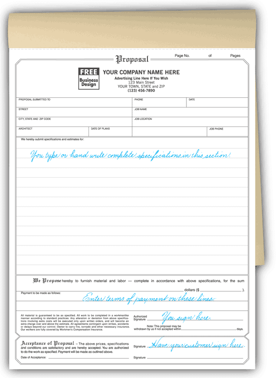 Classic Proposal Forms
