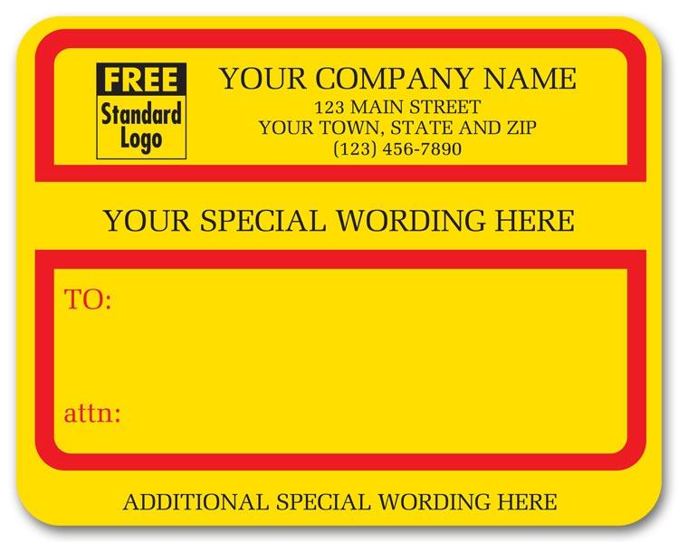 Specail Custom Wording Jumbo Labels