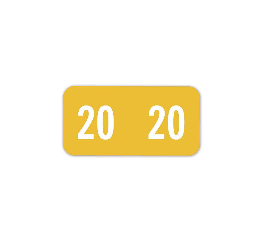 2020 Smead End Tab Compatible Label,Sheets Yellow