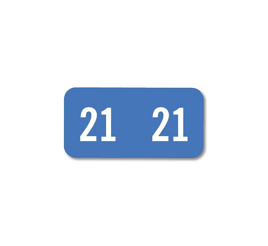 2021 Smead End Tab Compatible Label,Sheets Light Blue