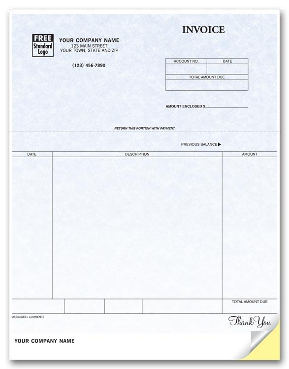 General Laser Invoice - Parchment
