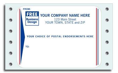 Continuous Postal Endorsement Labels