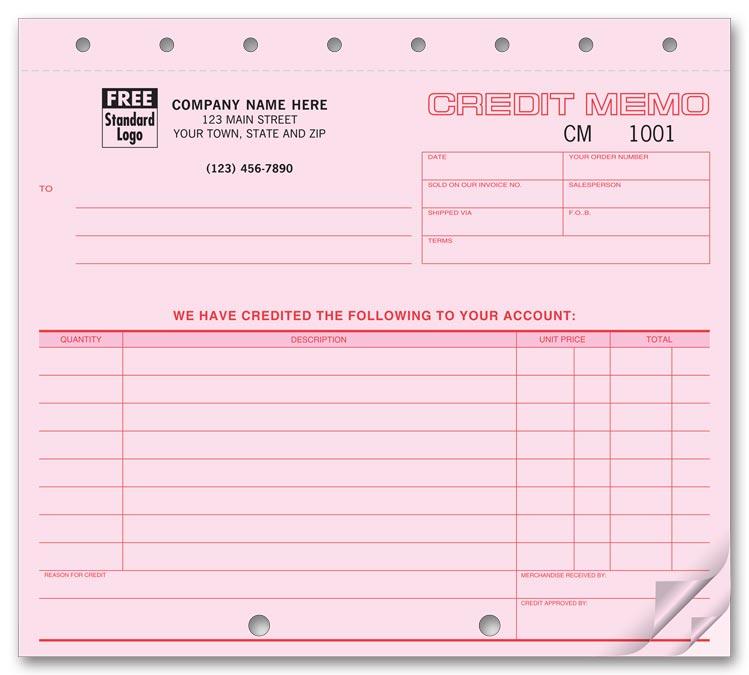 Triplicate Credit Memos