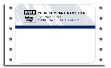 Color Continuous Mailing Labels