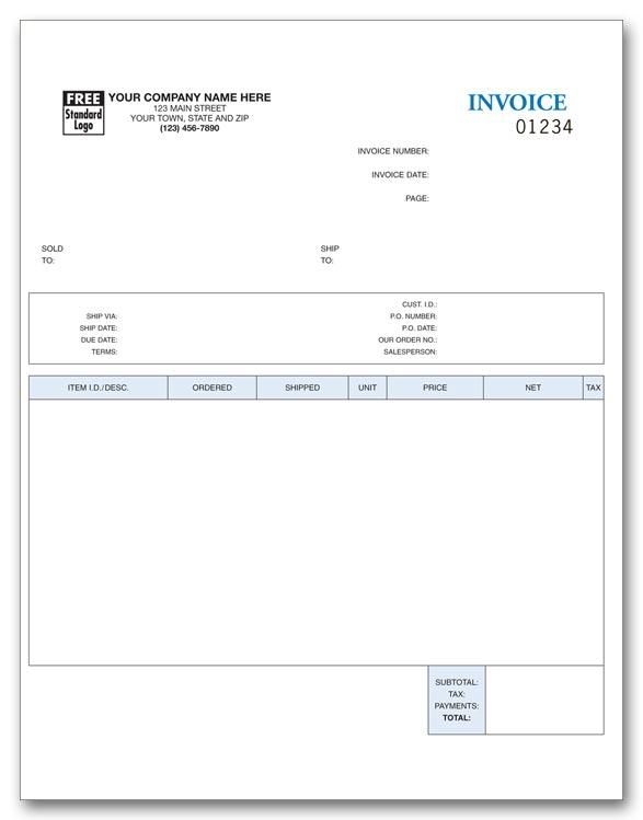 Laser Invoice for Peachtree