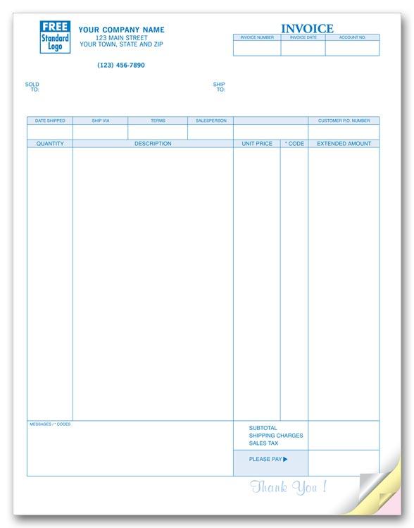 General Laser Invoice