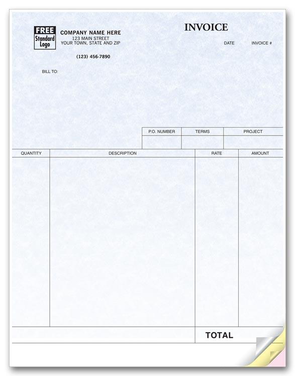 Parchment, Laser, Service Invoices