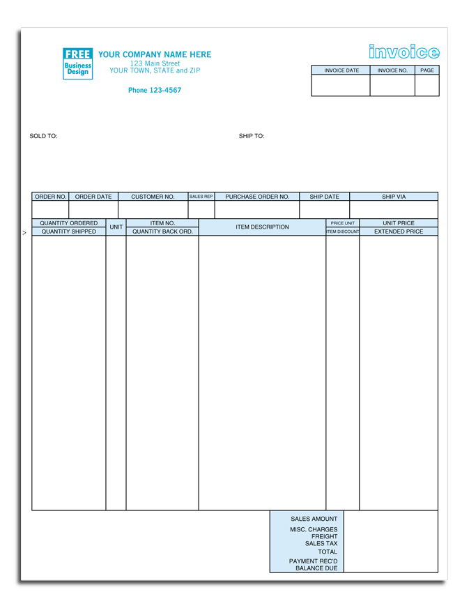 General Laser Invoice