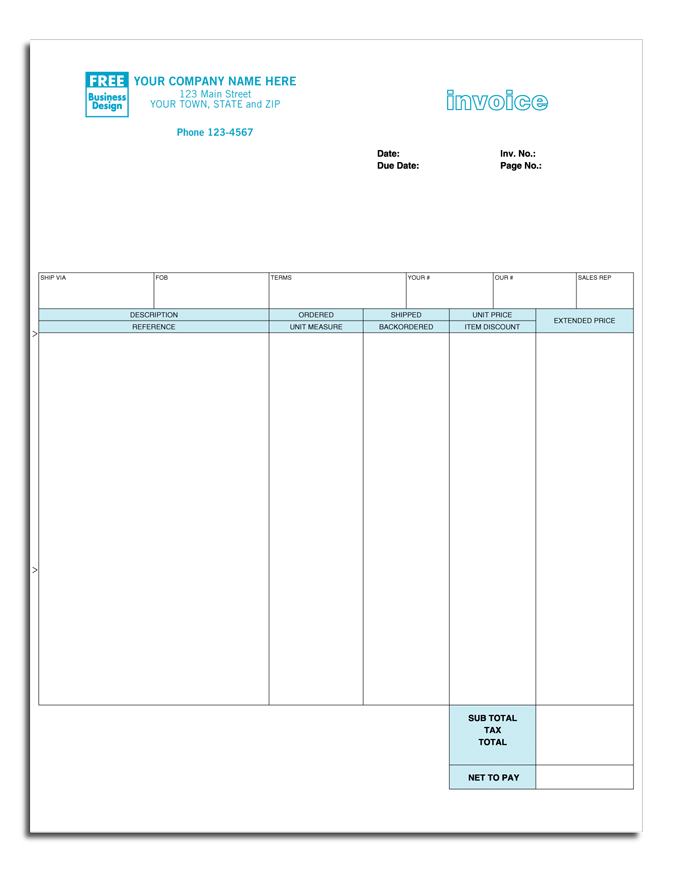 General Laser Invoice for DacEasy