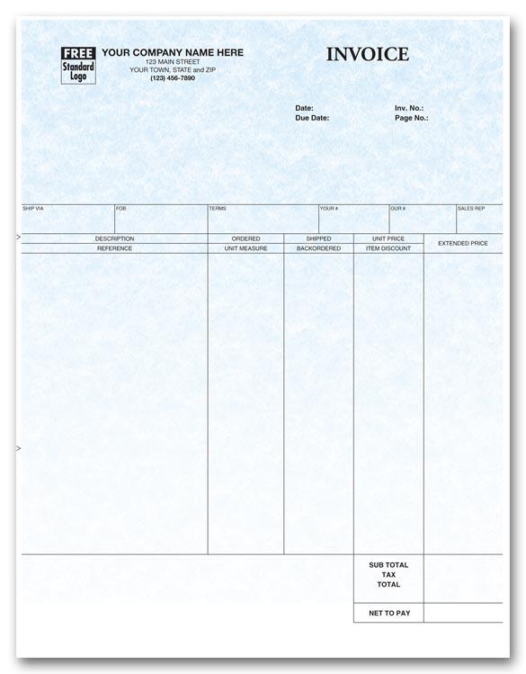 General Laser Invoice for DacEasy - Parchment