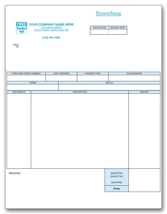 Laser Service Invoice
