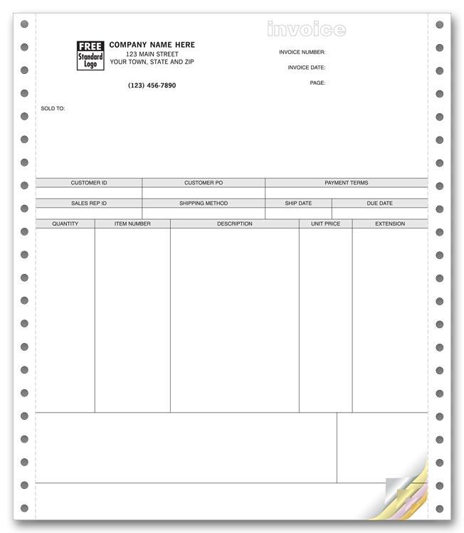 Continuous Product Invoice for Peachtree