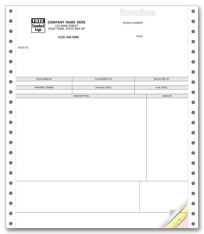 Continuous Service Invoice for Peachtree