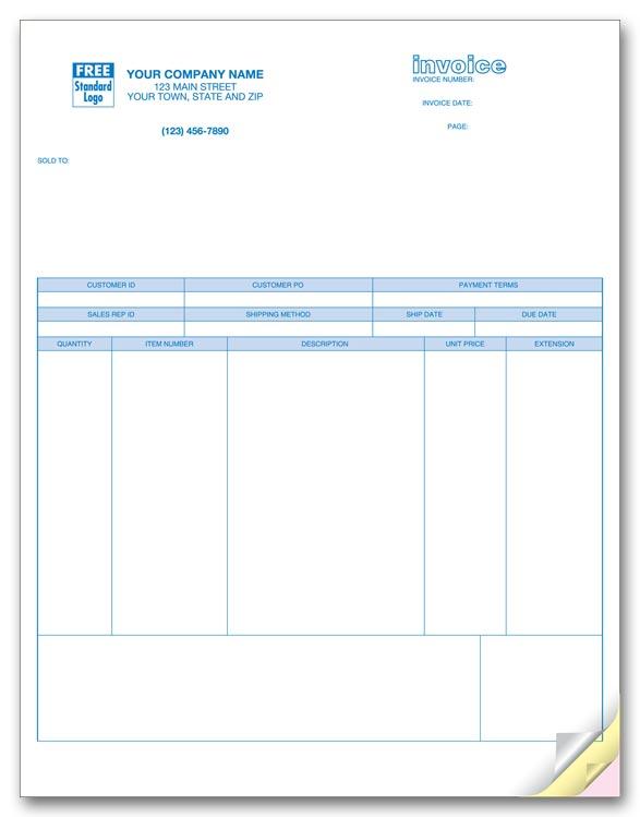 Laser Product Invoice for Peachtree
