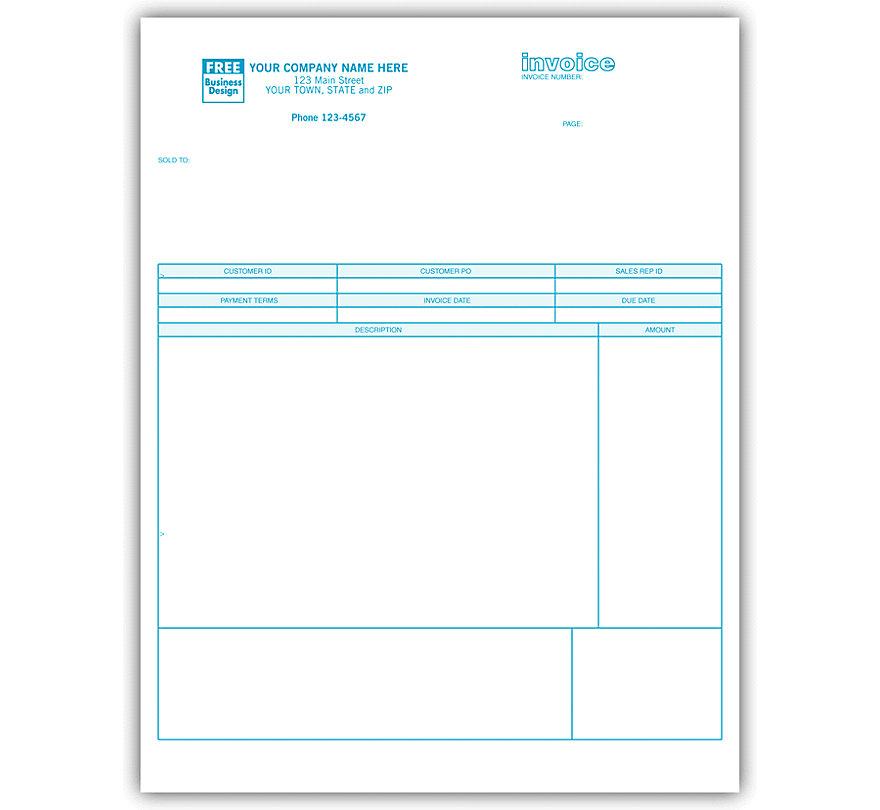 Classic Laser/Inkjet Service Invoice