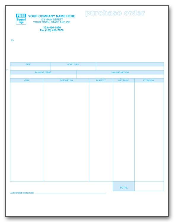 Laser Purchase Order for Peachtree