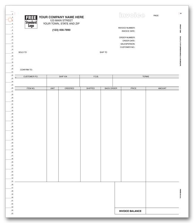General Continuous Invoice for MAS