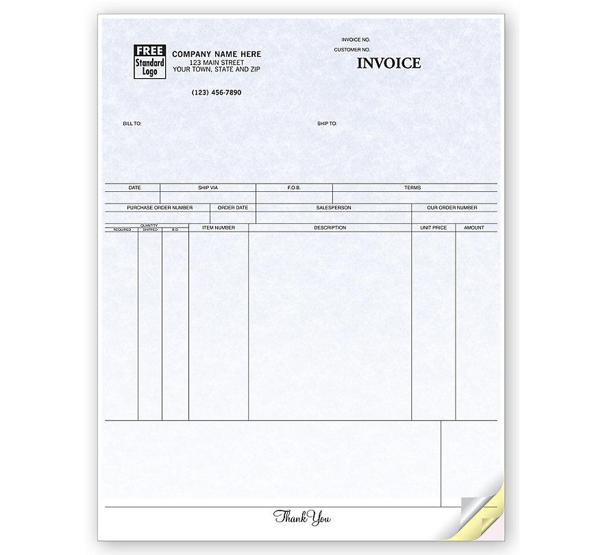 Invoices, Laser, Parchment
