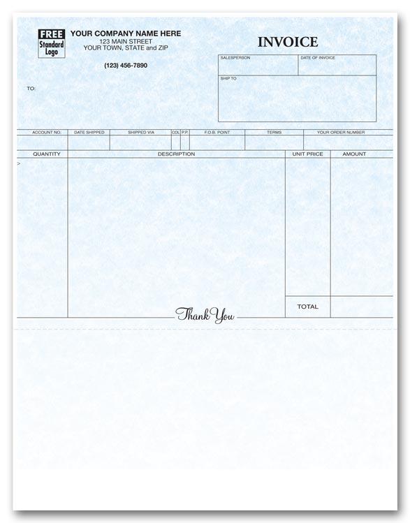 General Laser Invoice - Parchment