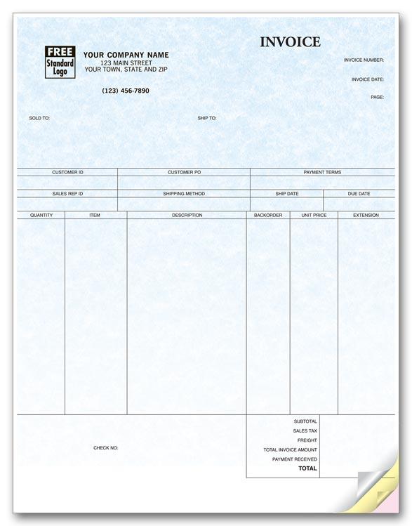 Peachtree Laser Product Invoice Parchment