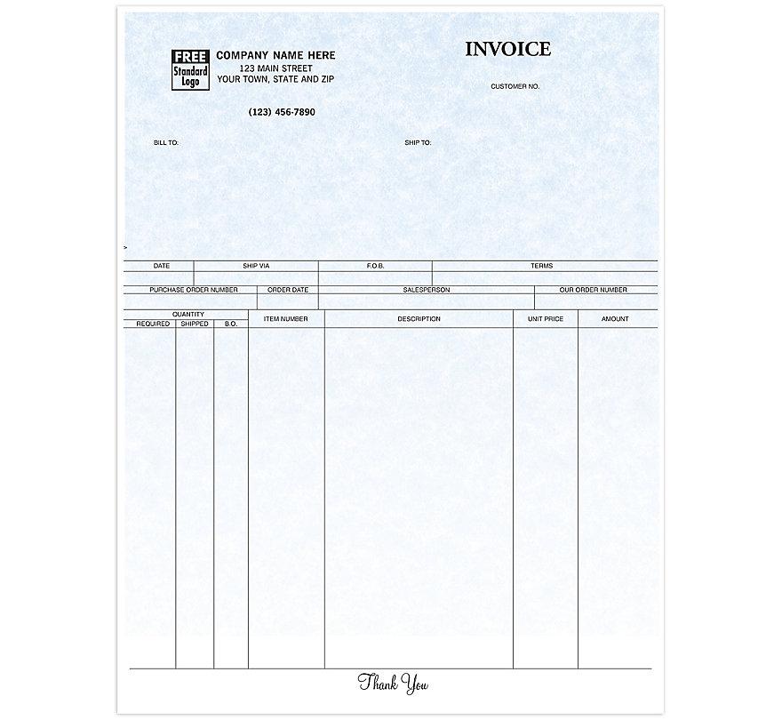Laser Product Invoice Parchment