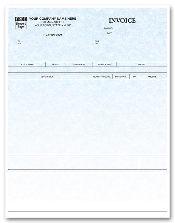 Laser Time & Materials Invoice - Parchment