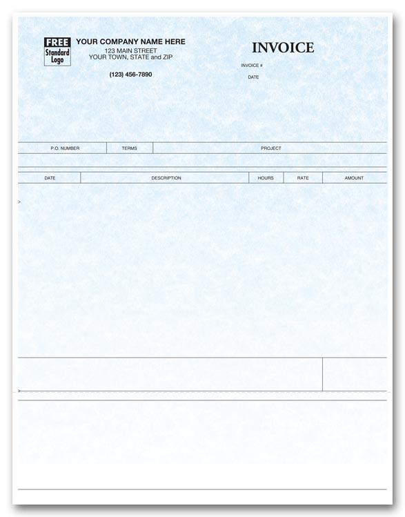 Laser Service Invoice - Parchment