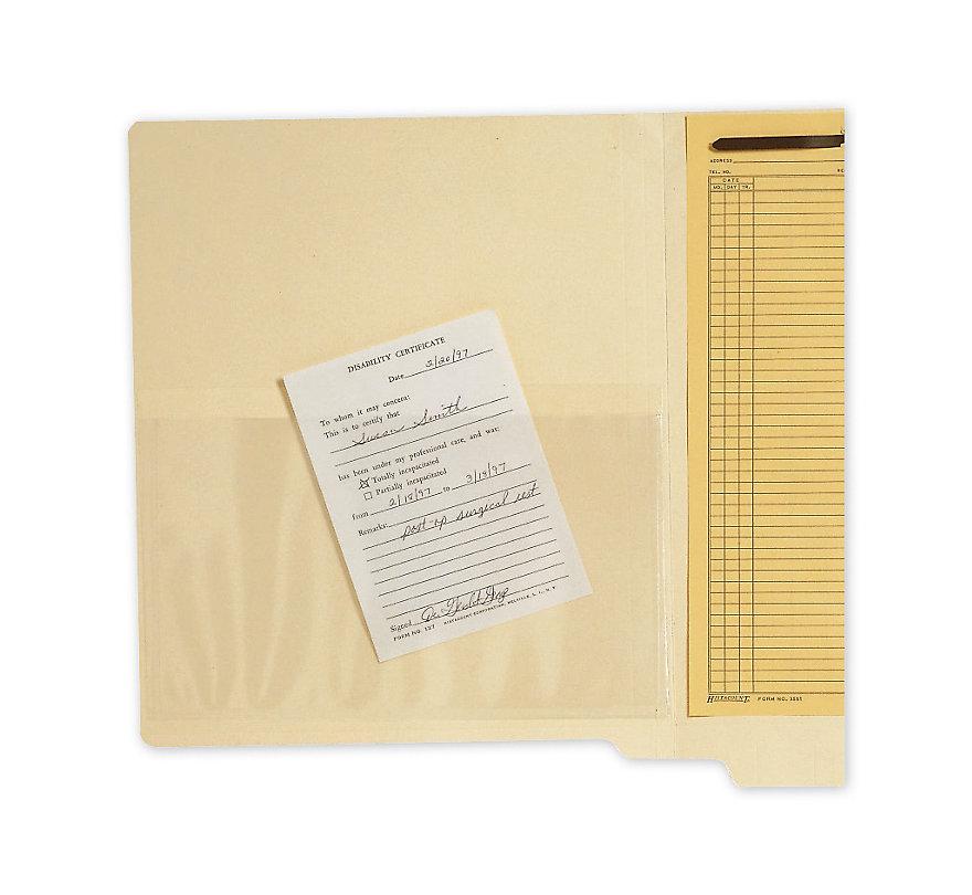Transparent Top Load File Pockets