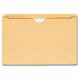 Straight Tab Card File Pocket, 5 1/2 x 8 1/8, Buff