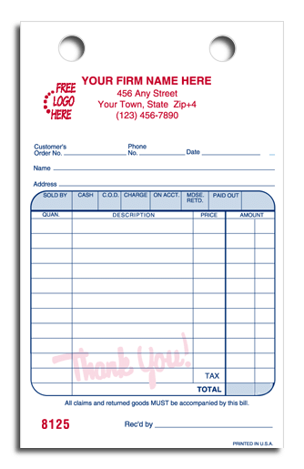 Cash and Carry Register Forms