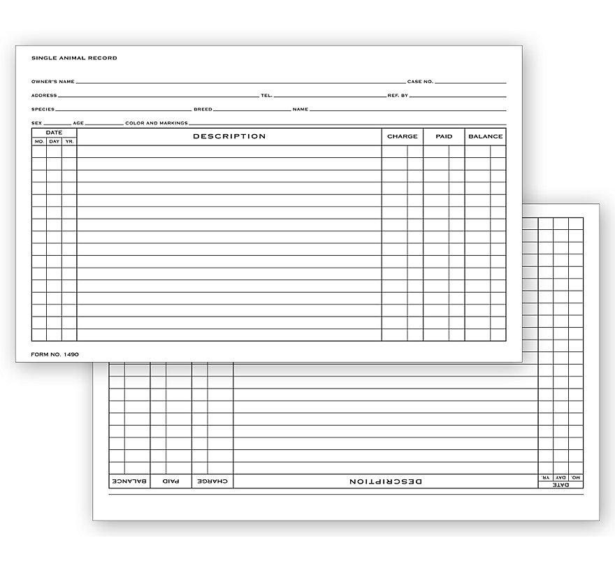 Single Animal Exam Records Horizontal